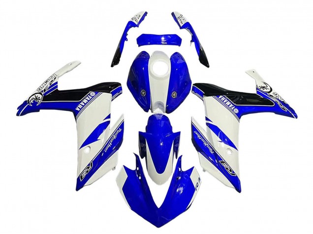Yamaha YZF R3/R25 Motorrad Verkleidung 2015-2018 - Weiss Blau Schwarz Rennen