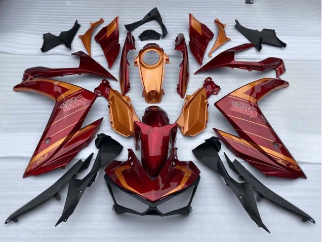 Yamaha YZF R3/R25 Motorrad Verkleidung 2015-2018 - Rot Orange