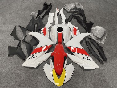 Yamaha YZF R3/R25 Motorrad Verkleidung 2015-2018 - Weiss Rot Schwarz