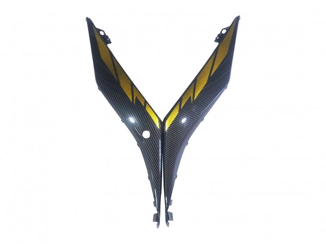 Yamaha YZF R3/R25 Motorrad Verkleidung 2019-2021 - Gold Schwarz Carbonfaser