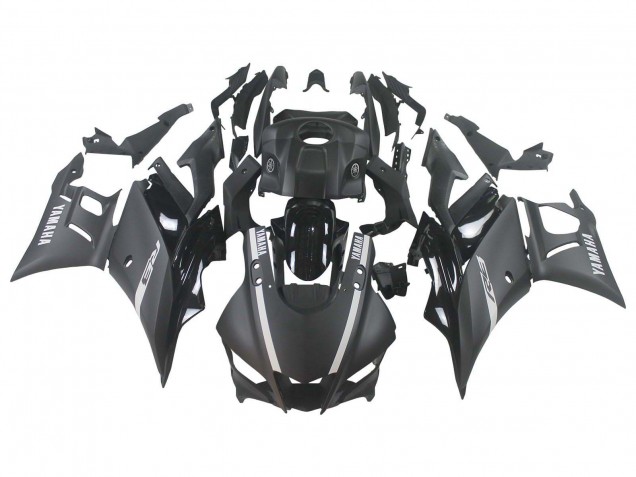 Yamaha YZF R3/R25 Motorrad Verkleidung 2019-2021 - Matt Schwarz Silber