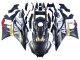 Yamaha YZF R3/R25 Motorrad Verkleidung 2022-2024 - Schwarzer Carbonfaser Stil Goldrot ABBOT