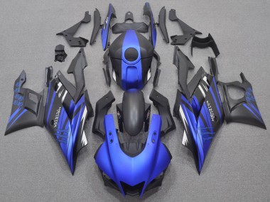 Yamaha YZF R3/R25 Motorrad Verkleidung 2022-2024 - Blau Matt Schwarz Monster