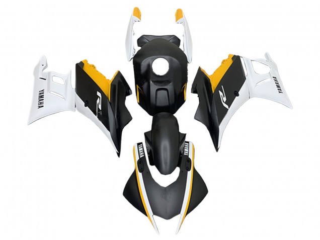 Yamaha YZF R3/R25 Motorrad Verkleidung 2022-2024 - Weiss Gelb Matt Schwarz