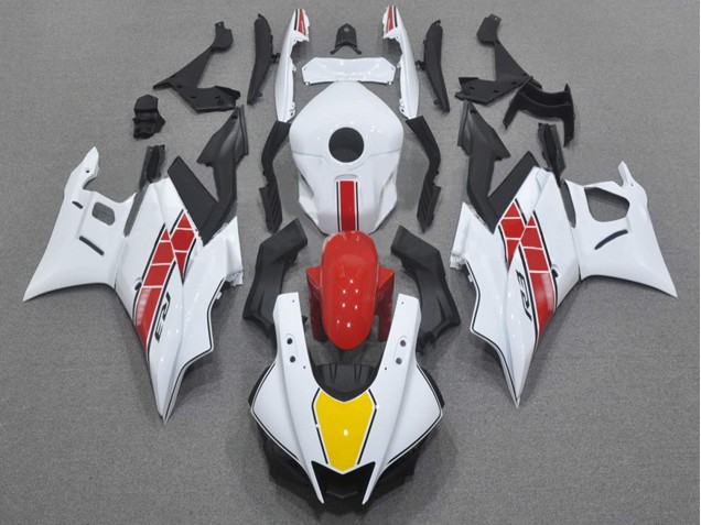 Yamaha YZF R3/R25 Motorrad Verkleidung 2022-2024 - Weiss Rot Gelb Schwarz