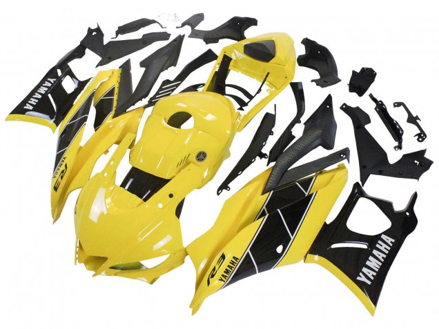 Yamaha YZF R3/R25 Motorrad Verkleidung 2022-2024 - Gelb Schwarz