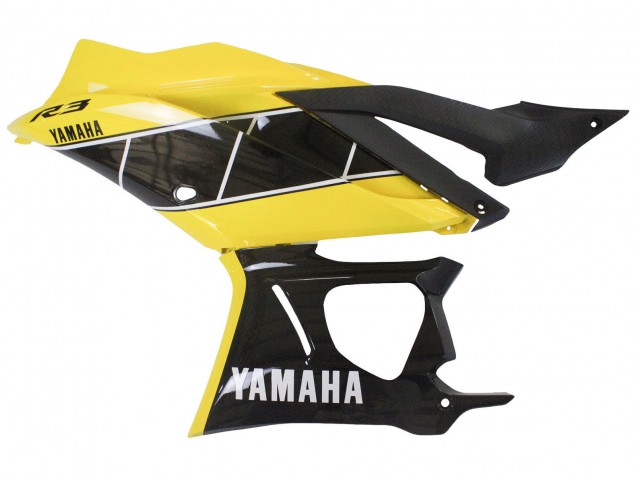 Yamaha YZF R3/R25 Motorrad Verkleidung 2022-2024 - Gelb Schwarz