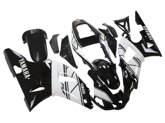 Yamaha YZF 1000 R1 Motorrad Verkleidung 2000-2001 - Weiss Schwarz