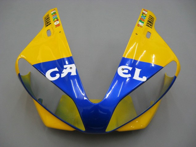 Yamaha YZF 1000 R1 Motorrad Verkleidung 2000-2001 - Weiss Gelb Blau Motul Kamel