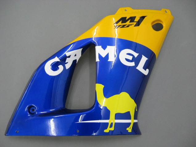 Yamaha YZF 1000 R1 Motorrad Verkleidung 2000-2001 - Weiss Gelb Blau Motul Kamel