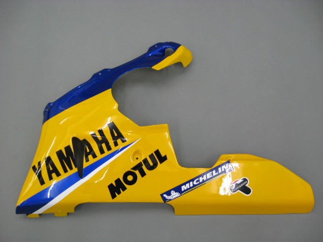 Yamaha YZF 1000 R1 Motorrad Verkleidung 2000-2001 - Weiss Gelb Blau Motul Kamel
