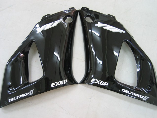 Yamaha YZF 1000 R1 Motorrad Verkleidung 2000-2001 - Glanzendes Schwarz Weiss Aufkleber