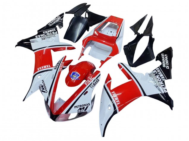 Yamaha YZF 1000 R1 Motorrad Verkleidung 2002-2003 - Weiss Rot Schwarz Petronas