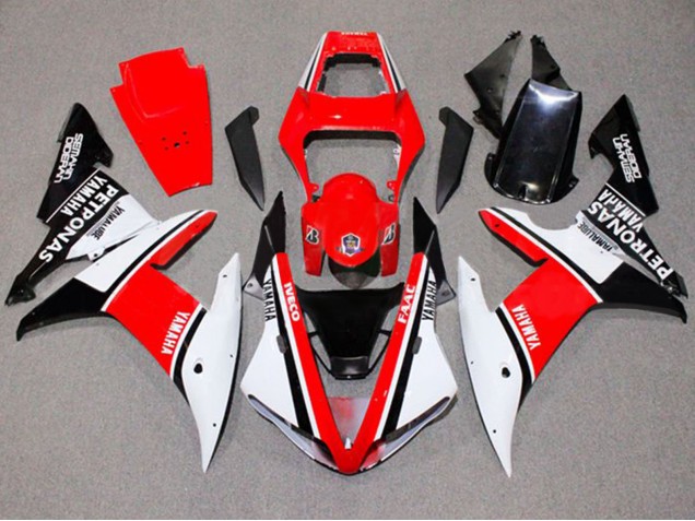 Yamaha YZF 1000 R1 Motorrad Verkleidung 2002-2003 - Weiss Rot Schwarz Yamalube Petronas