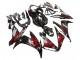 Yamaha YZF 1000 R1 Motorrad Verkleidung 2004-2006 - Glanzendes Schwarz Rot Flamme