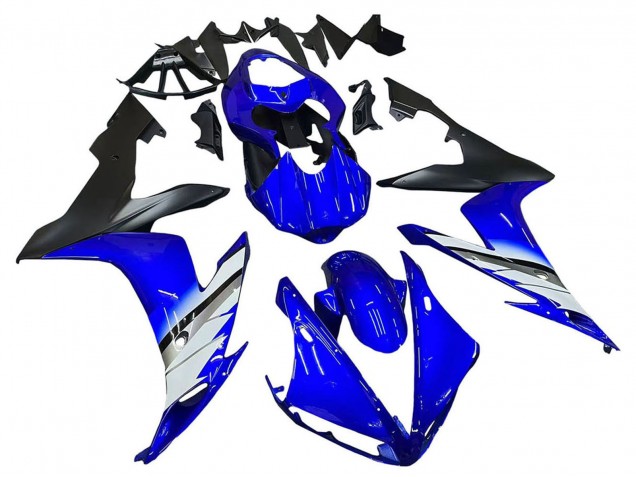 Yamaha YZF 1000 R1 Motorrad Verkleidung 2004-2006 - Blau Weiss Matt Schwarz