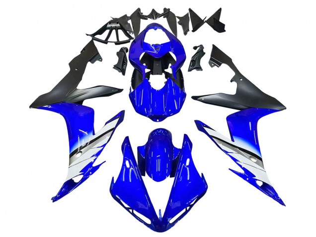 Yamaha YZF 1000 R1 Motorrad Verkleidung 2004-2006 - Blau Weiss Matt Schwarz