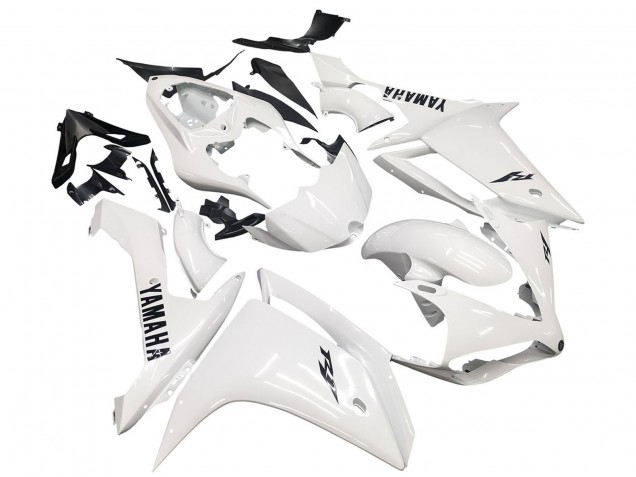 Yamaha YZF 1000 R1 Motorrad Verkleidung 2007-2008 - Weiss Schwarz