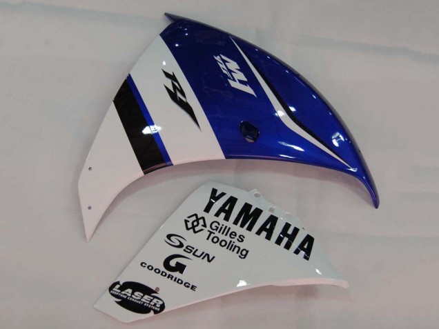 Yamaha YZF 1000 R1 Motorrad Verkleidung 2009-2011 - Weiss Blau Schwarz M1