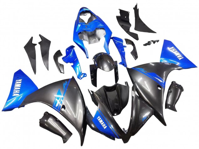 Yamaha YZF 1000 R1 Motorrad Verkleidung 2012-2014 - Blau Glanzendes Schwarz