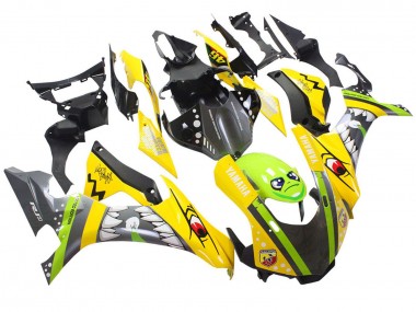 Yamaha YZF 1000 R1 Motorrad Verkleidung 2015-2019 - Gelb Grun Hai