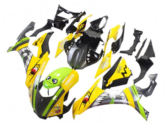 Yamaha YZF 1000 R1 Motorrad Verkleidung 2015-2019 - Gelb Grun Hai