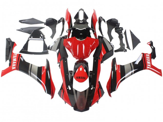 Yamaha YZF 1000 R1 Motorrad Verkleidung 2015-2019 - Rot Schwarz Silber