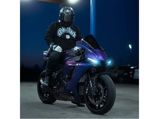 Yamaha YZF 1000 R1 Motorrad Verkleidung 2020-2025 - Gradient Blau Lila