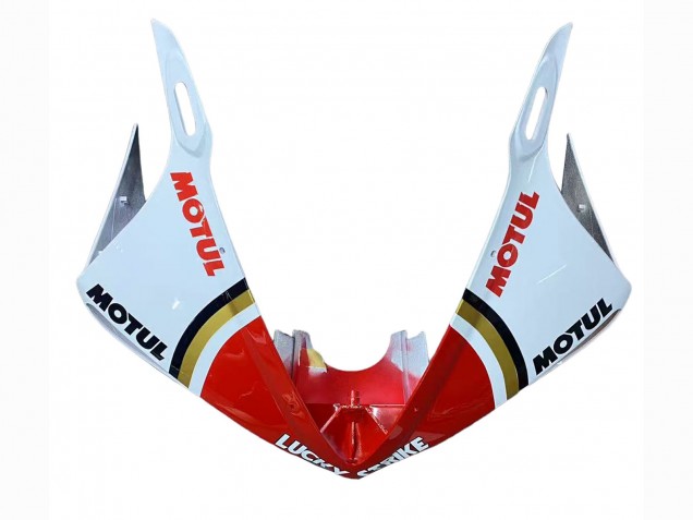 Yamaha YZF R6S Motorrad Verkleidung 2006-2009 - Weiss Rot Lucky Strike Motul