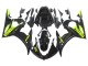 Yamaha YZF R6 Motorrad Verkleidung 2003-2004 - Glanzendes Schwarz Neon Gelb