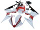 Yamaha YZF R6 Motorrad Verkleidung 2003-2004 - Weiss Rot Glanzendes Schwarz