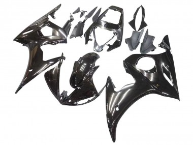 Yamaha YZF R6 Motorrad Verkleidung 2003-2004 - Glanzendes Schwarz