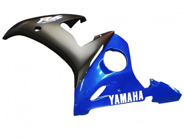 Yamaha YZF 600 R6 Motorrad Verkleidung 2005 - Blau Matt Schwarz