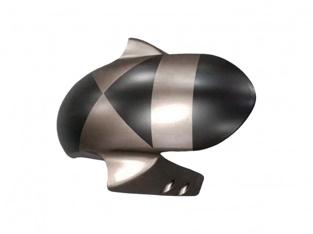 Yamaha YZF 600 R6 Motorrad Verkleidung 2005 - Matt Schwarz Grau Geometric