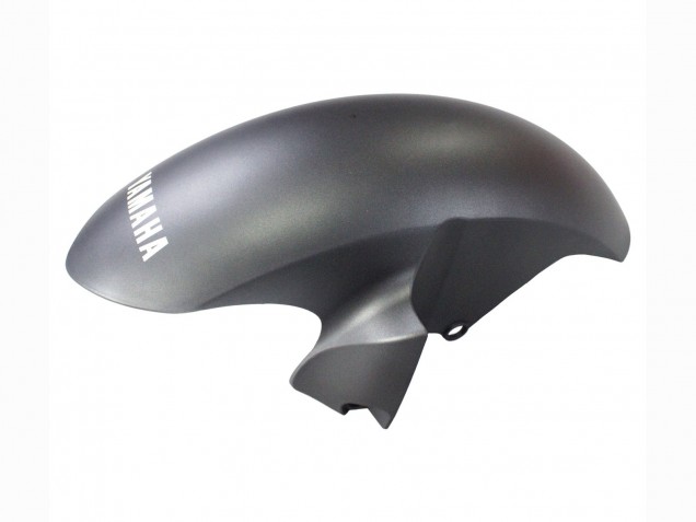 Yamaha YZF 600 R6 Motorrad Verkleidung 2006-2007 - Matt Schwarz Silber Flamme