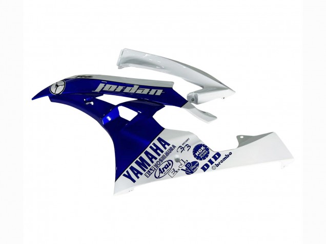 Yamaha YZF 600 R6 Motorrad Verkleidung 2006-2007 - Weiss Blau Jordan