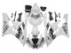 Yamaha YZF 600 R6 Motorrad Verkleidung 2006-2007 - Weiss Glanzendes Schwarz Motul Michelin