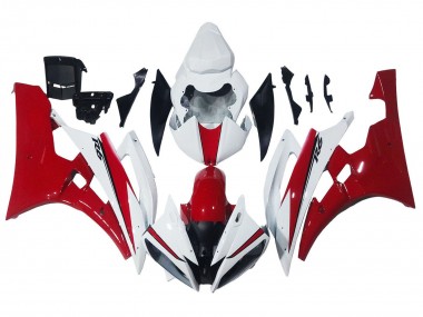 Yamaha YZF 600 R6 Motorrad Verkleidung 2006-2007 - Weiss Rot