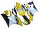 Yamaha YZF 600 R6 Motorrad Verkleidung 2006-2007 - Gelb Weiss Glanzendes Schwarz Motul