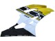 Yamaha YZF 600 R6 Motorrad Verkleidung 2006-2007 - Gelb Weiss Glanzendes Schwarz Motul