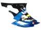 Yamaha YZF 600 R6 Motorrad Verkleidung 2006-2007 - Blau Neon Grun Schwarz Hai