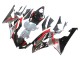 Yamaha YZF 600 R6 Motorrad Verkleidung 2008-2016 - Silber Schwarz Rot Hai 4