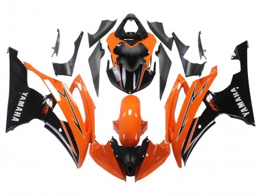 Yamaha YZF 600 R6 Motorrad Verkleidung 2008-2016 - Orange Schwarz