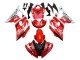 Yamaha YZF 600 R6 Motorrad Verkleidung 2008-2016 - Weiss Rot Schwarz Fiat Acer