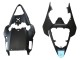 Yamaha YZF 600 R6 Motorrad Verkleidung 2008-2016 - Hellblau Matt Schwarz Petronas ENEOS