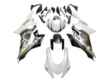 Yamaha YZF 600 R6 Motorrad Verkleidung 2017-2023 - Weiss Grau Matt Schwarz ENEOS Semakin Didepan