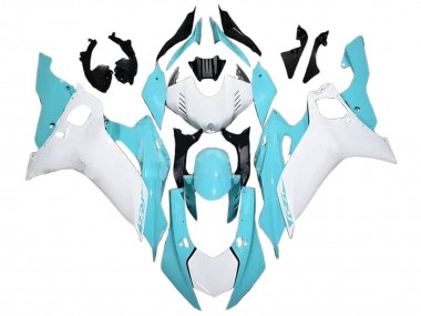 Yamaha YZF 600 R6 Motorrad Verkleidung 2017-2023 - Weiss Hellblau