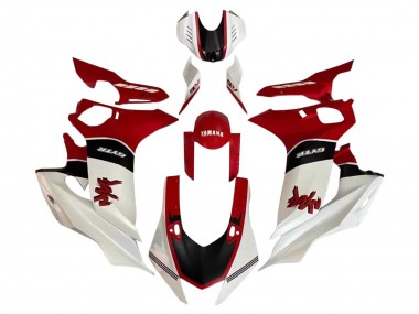 Yamaha YZF 600 R6 Motorrad Verkleidung 2017-2023 - Weiss Rot Schwarz