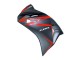 Honda CBR250RR Motorrad Verkleidung 2011-2015 - Matt Schwarz Rot Streifen
