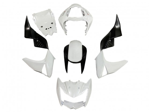 Kawasaki Z1000 Motorrad Verkleidung 2003-2006 - Weiss Glanzendes Schwarz